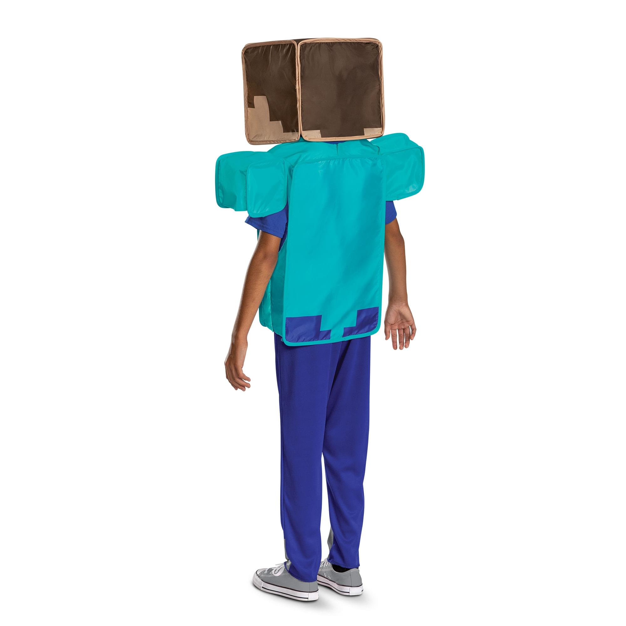 Alt View 2. Disguise - Minecraft Steve Pop Out Child Costume | Large 10-12 - Multi-Colored.