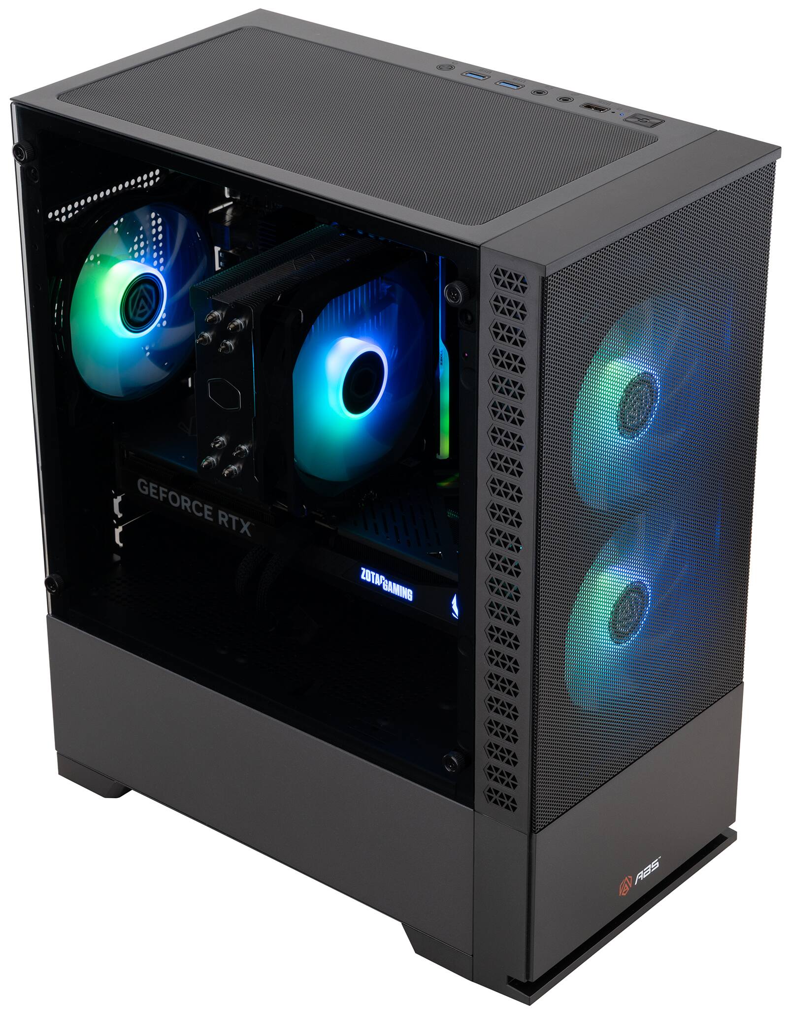 ADVANCED BATTLESTATIONS ABS Cyclone Aqua Gaming PC Windows 11