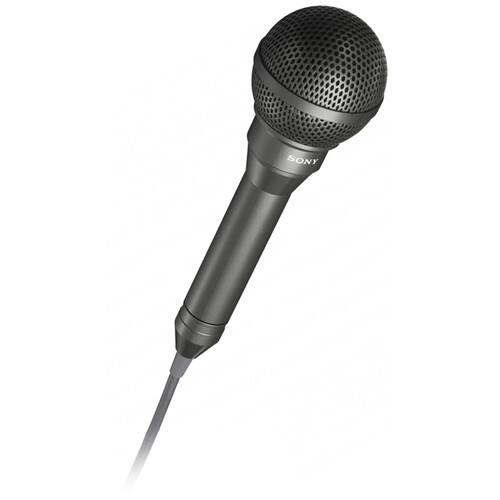 Front. Sony - Sony F-115B Weather Resistant Handheld Microphone - Black.