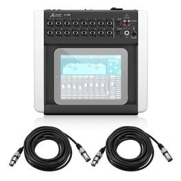 Behringer - X Air X18 18-Channel 12-Bus Digital Mixer for iPad/Android Tablet with H&A XLR M TO F PRO MIC CABLE 25FT