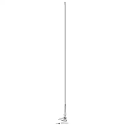 Front. Cobra - Exterior Fixed-Mount Marine Antenna for Most VHF Marine Radios - White.