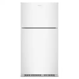 Amana - 33 in. Wide 21.3 cu. ft. Top-Freezer Refrigerator With Dual Crisper Drawers - White