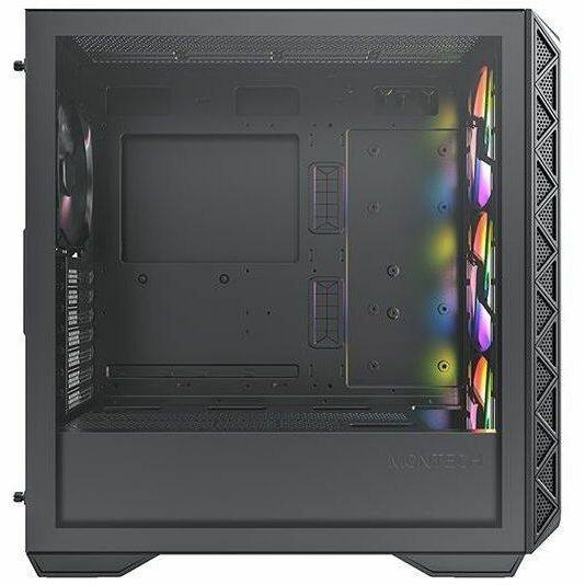 Left. Montech - AIR 903 MAX Ultra-Cooling Mid-Tower with Max Capacity - Black.