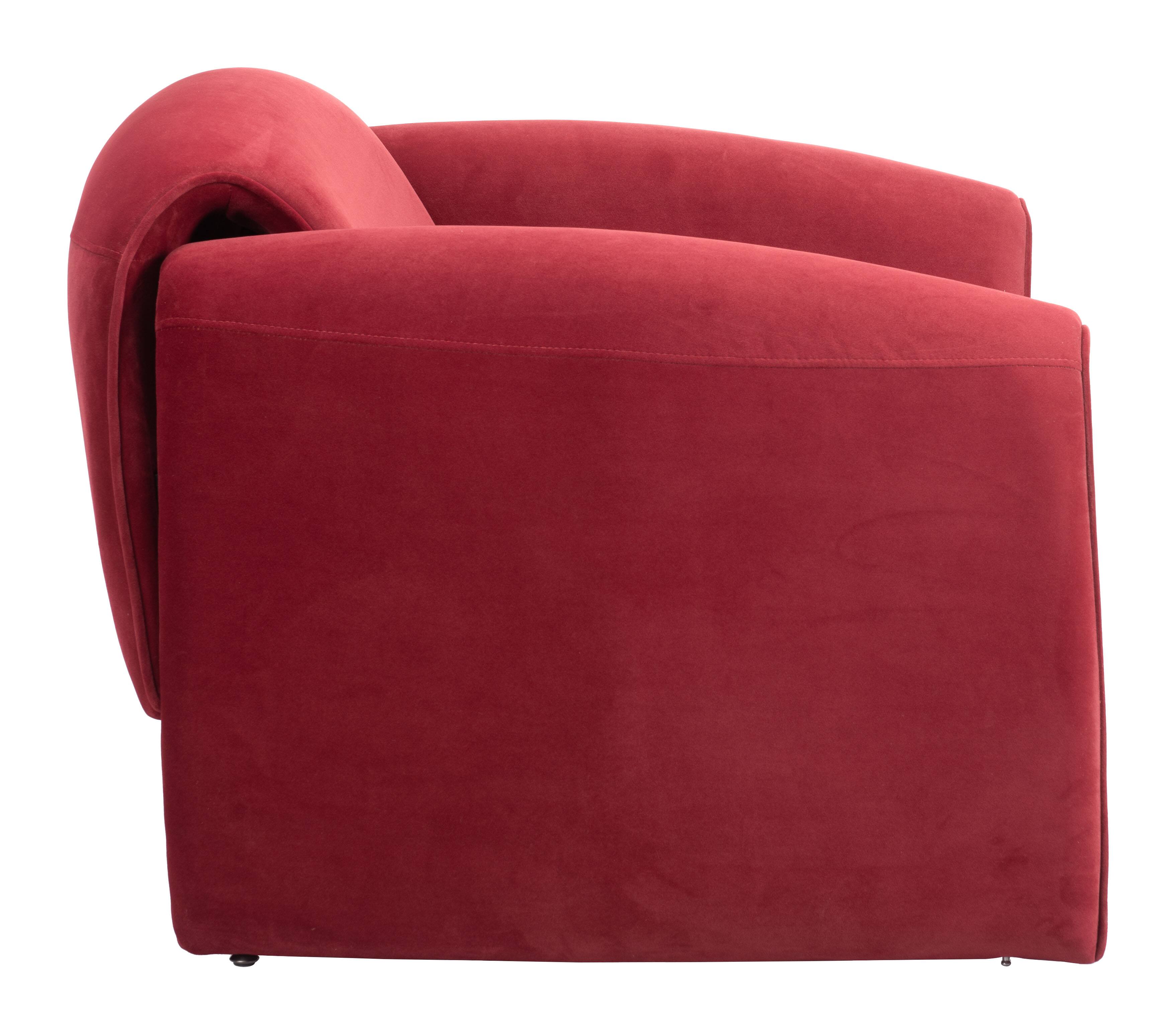 Back. Hivvago - Horten Accent Chair Red - Red.