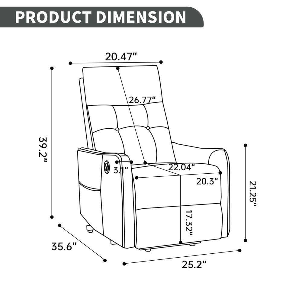 PRODUCT DIMENSION

- 20.47"
- 26.77"
- 39.2"
- 35.6"
- 22.04"
- 20.3"
- 17.32"
- 21.25"
- 25.2"
