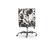 Alt View 16. Linon Home Décor - DC Series Vinyl & Molded Foam Drafting Chair - Black and White.