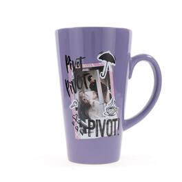 Silver Buffalo - Friends "Pivot" Ceramic Latte Mug | Holds 16 Ounces - Purple