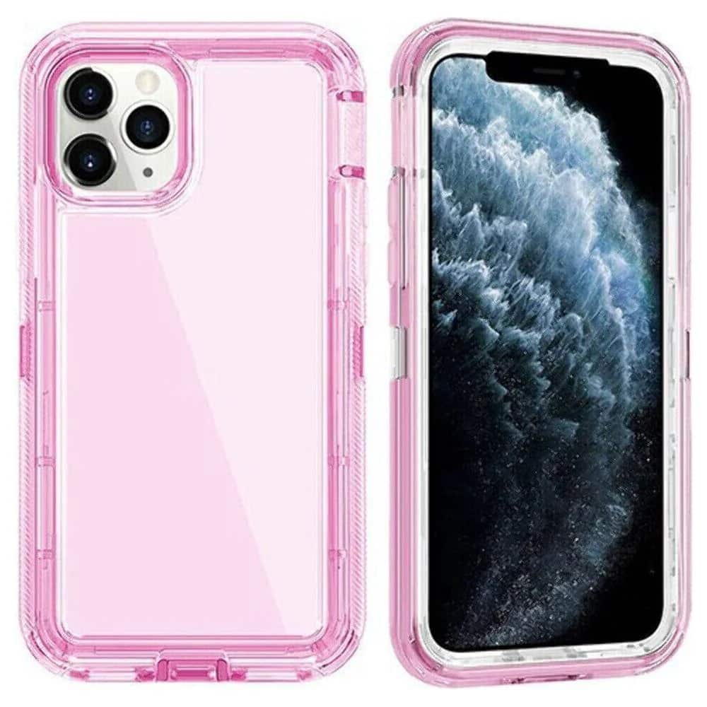 Entronix - iPhone 15 Plus Armor Case — Triple-Layer Shockproof Protection - Pink