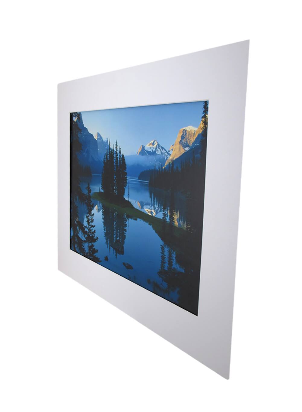 Alt View 1. National Geographic - National Geographic Matted Print - Maligne Lake - 16 x 20 Inches - Multicolored.