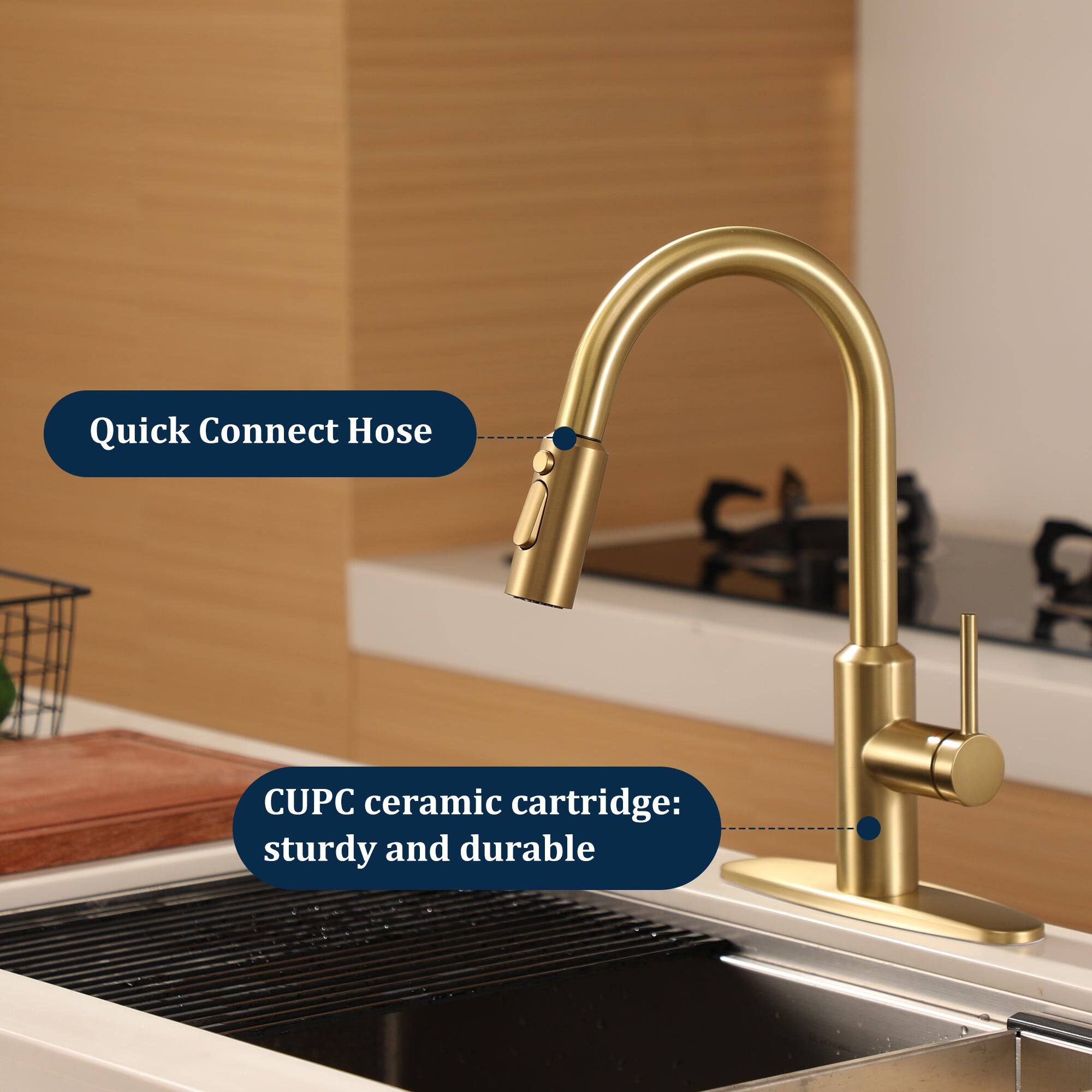 Quick Connect Hose
CUPC ceramic cartridge: sturdy and durable