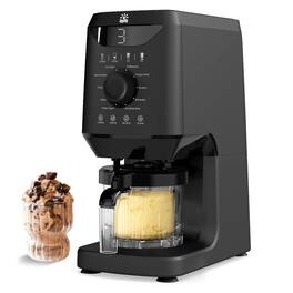 Etust - 12-in-1 Ice Cream Maker Machine, Family-Size Frozen Yogurt & Gelato Maker, 16oz - Black
