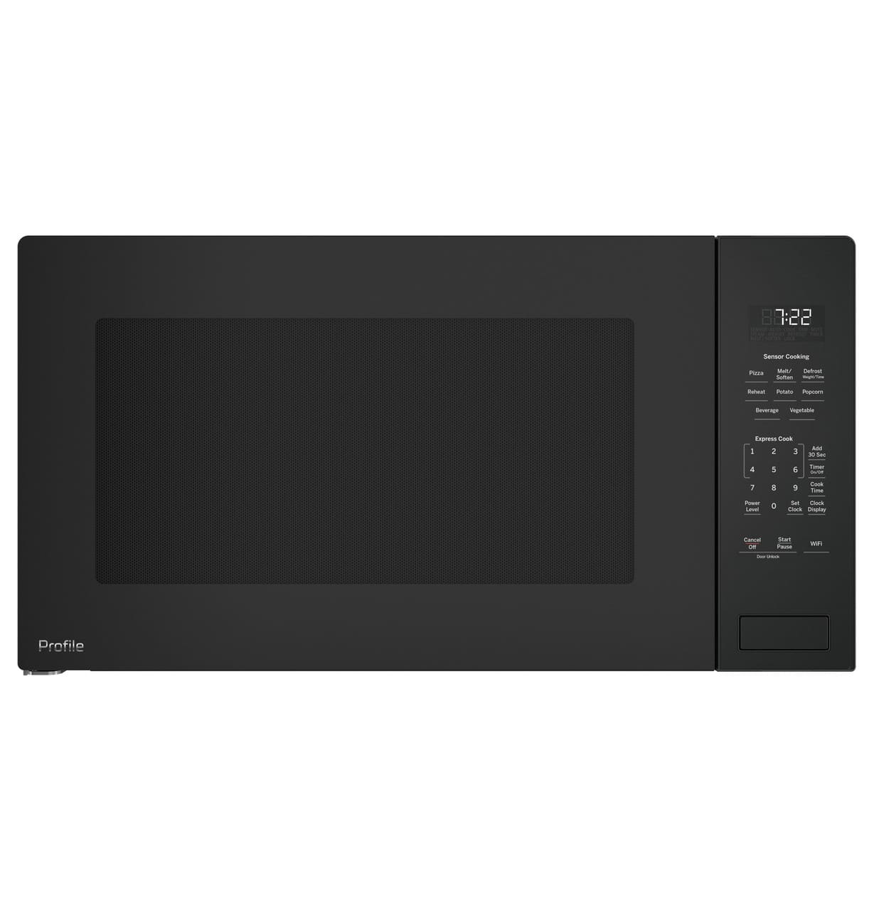 GE Profile - 2.2 Cu. Ft. Built-In Microwave with Sensor Cooking and Glass Touch Controls - Gray
