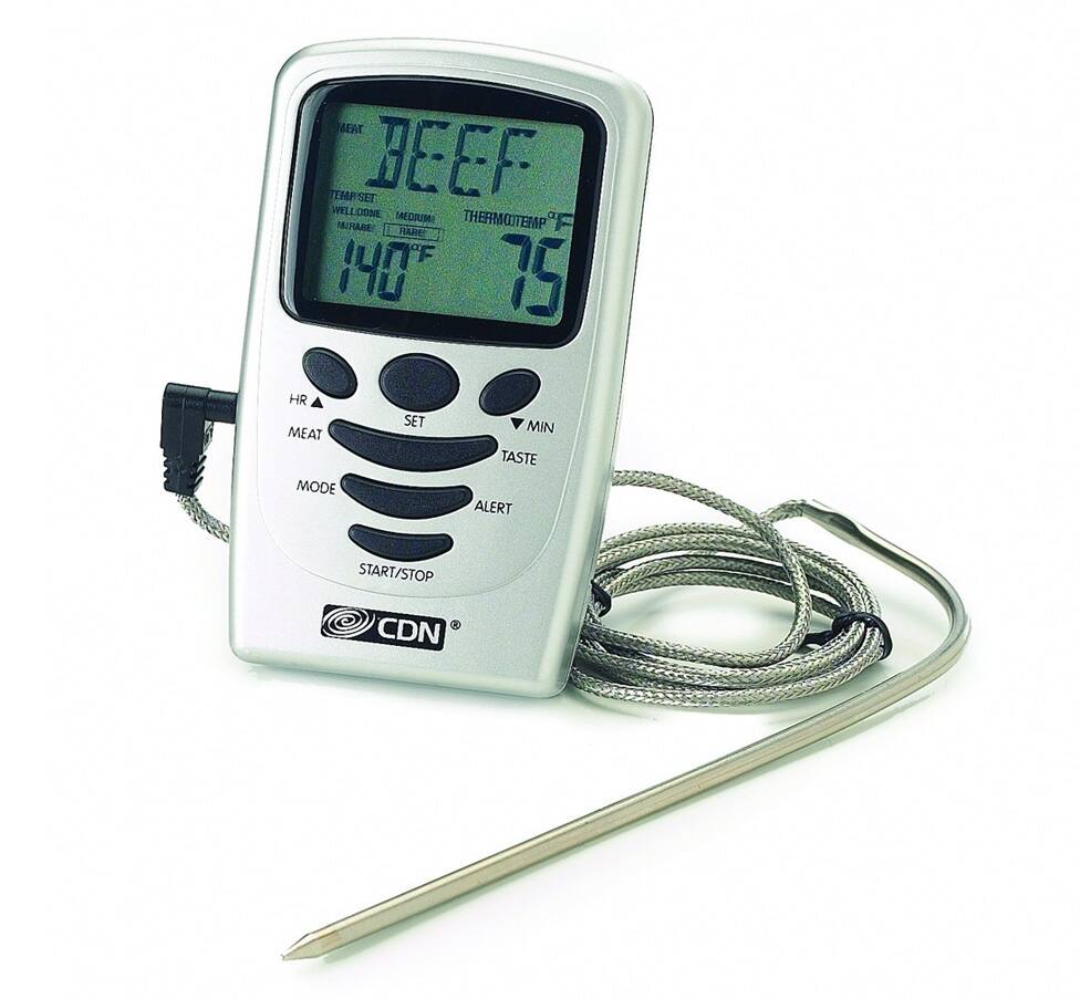 MEAT TEMP SET BEEF WELL DONE MEDIUM THERMOTEMP = MIRARE RARE 140C 75  
HR MEAT MODE  
SET  
MIN TASTE ALERT  
START/STOP  
CDN