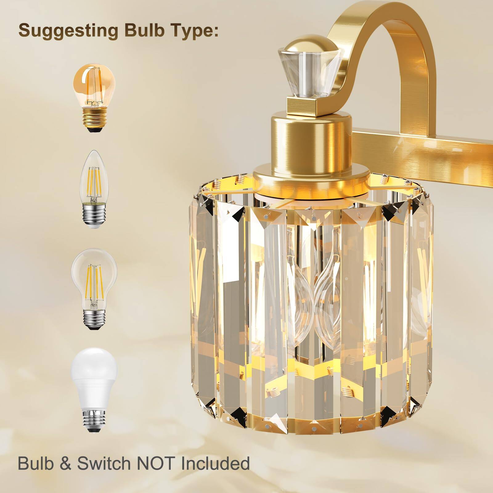 Suggesting Bulb Type:

Bulb & Switch NOT Included