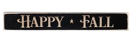 BreeBe - Happy Fall Engraved Block 12" - Black