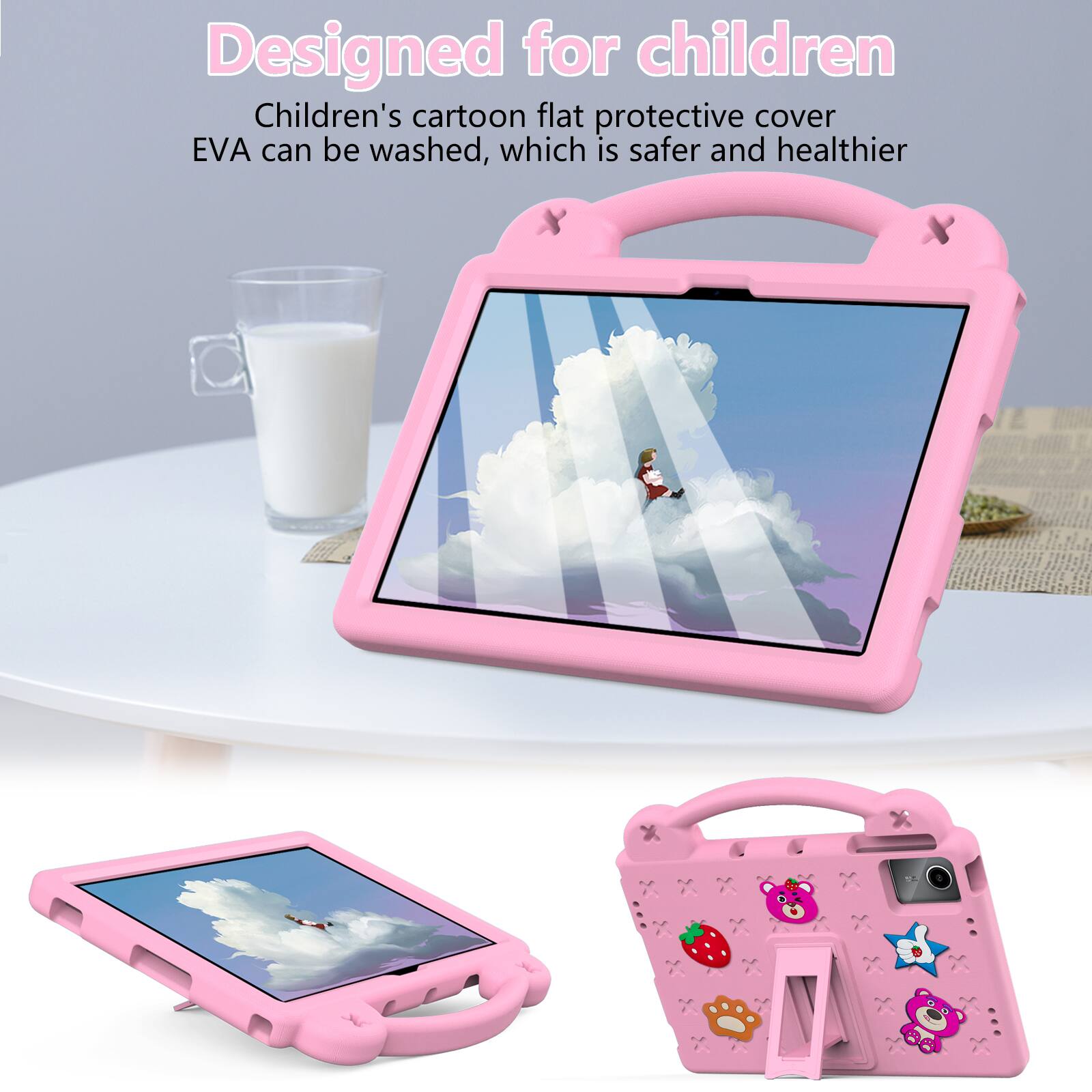 Designed for children

Children's cartoon flat protective cover EVA can be washed, which is safer and healthier