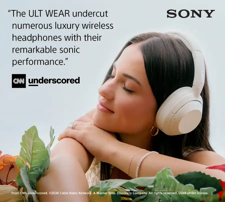 "The ULT WEAR undercut numerous luxury wireless headphones with their remarkable sonic performance." CNN Underscored said. "From CNN Underscored, a division of the Cable News Network, part of the Warner Bros. Discovery Company. All rights reserved. Used under license."