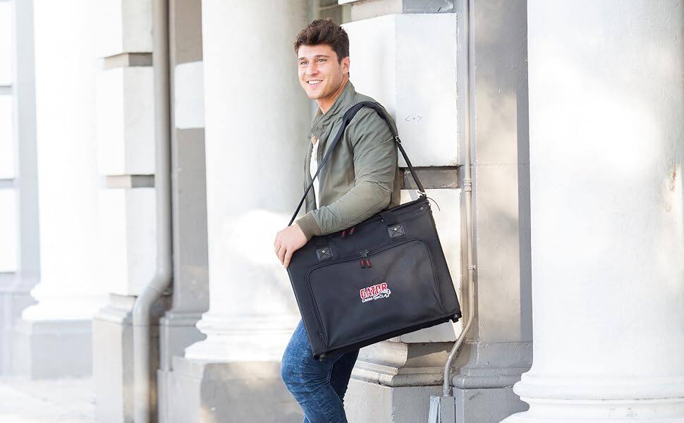 Alt View 2. Gator - 2U Lightweight Portable Rack Bag with 14-Inch Depth, Plywood Interior and Shoulder Strap.