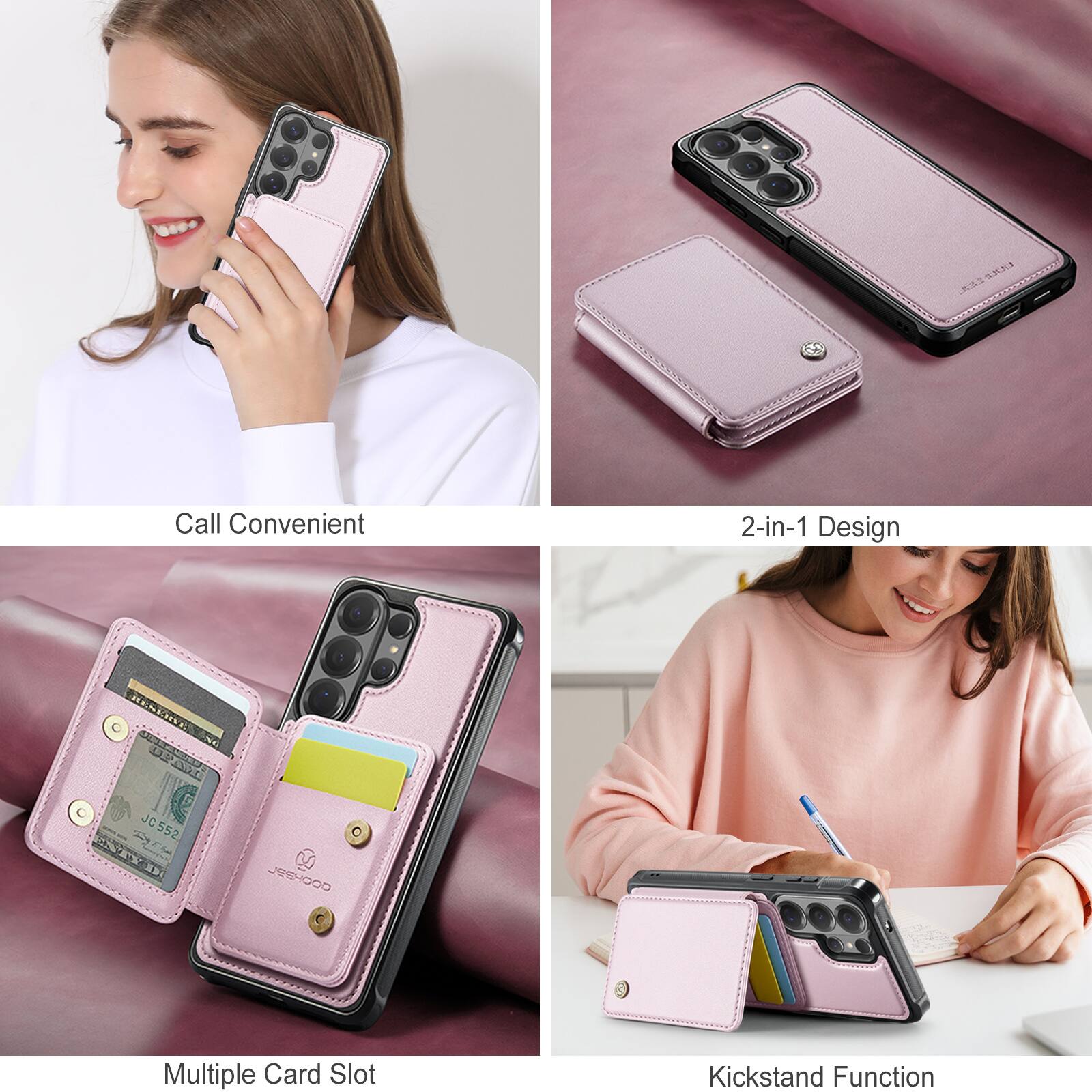 1. S.5.20
2. Call Convenient
3. 2-in-1 Design
4. MENDORE
5. a CE SS NK UO J JC552
6. JESHOOD
7. Multiple Card Slot
8. Kickstand Function