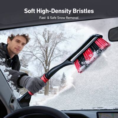 Amiss Snow Brush And Detachable Ice Scraper For Car Windshield, 2 In 1Ice Scraper