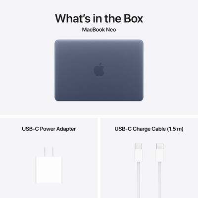 13 inch MacBook Neo Apple A18 Pro chip with 6‑core CPU and 5‑core 13 inch MacBook Neo Apple A18 Pro chip with 6‑core CPU and 5‑core