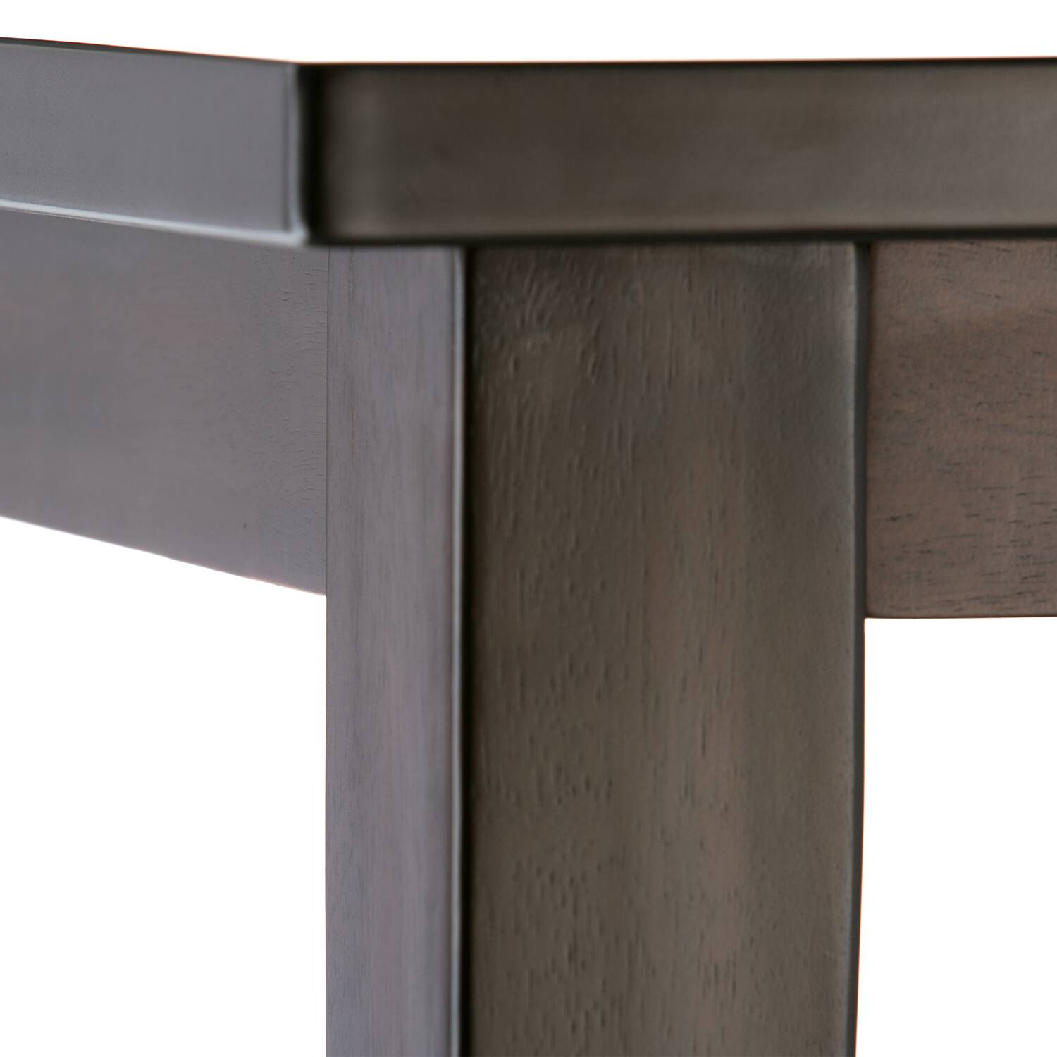 Alt View 4. Simpli Home - Eastwood SOLID HARDWOOD and Rubberwood 54 inch x 54 inch Square Contemporary Dining Table in Java Brown - Java Brown.