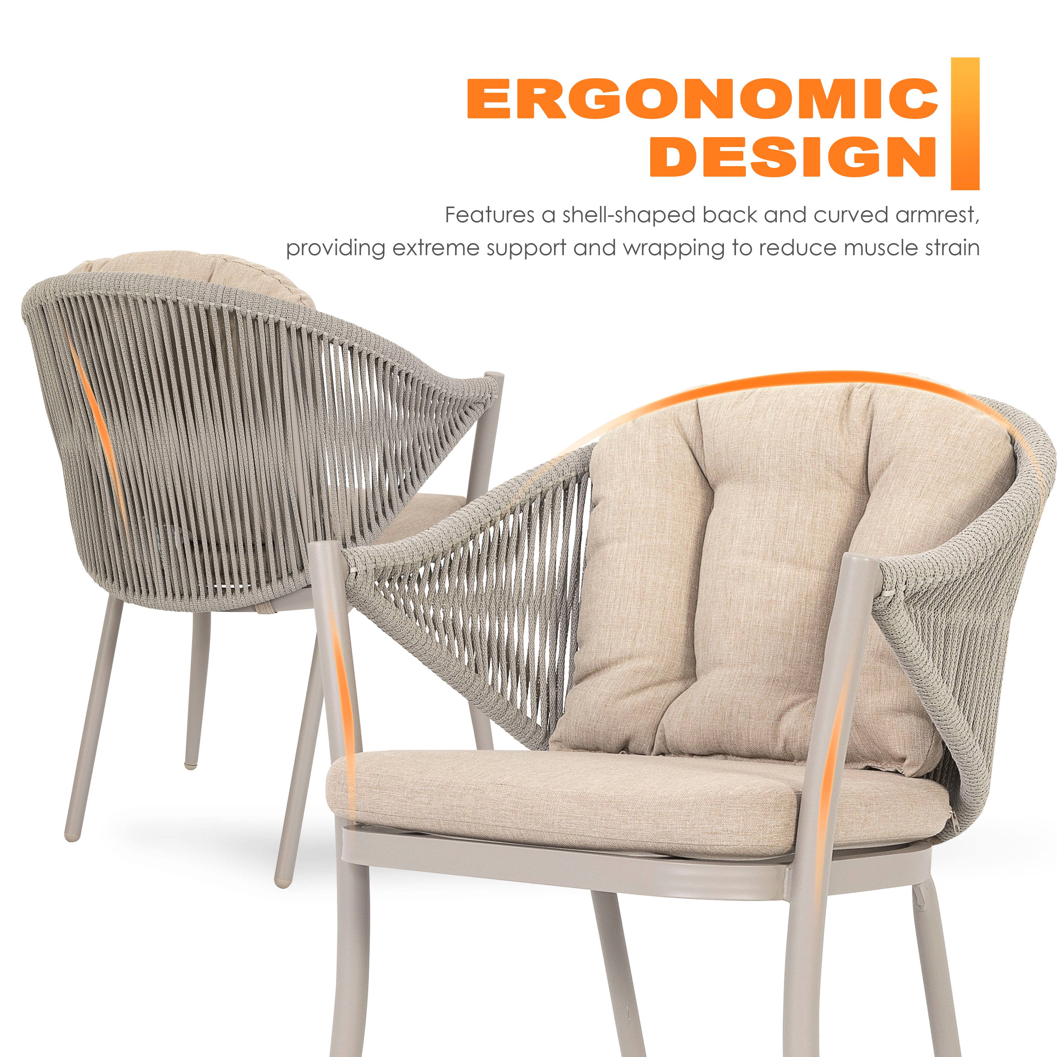 ERGONOMIC DESIGN

Features a shell-shaped back and curved armrest, providing extreme support and wrapping to reduce muscle strain