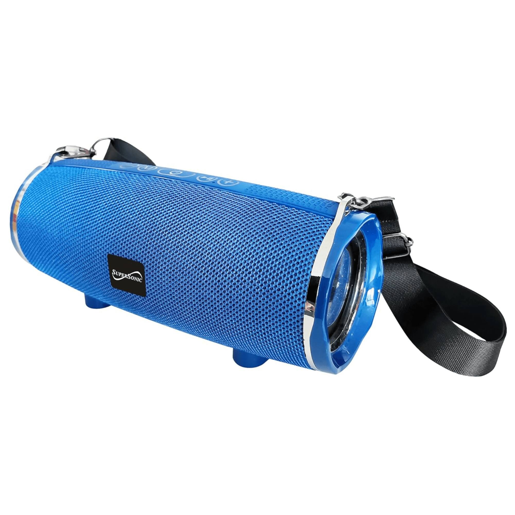 Alt View 4. Supersonic - Portable Bluetooth Wireless Speaker - Blue.