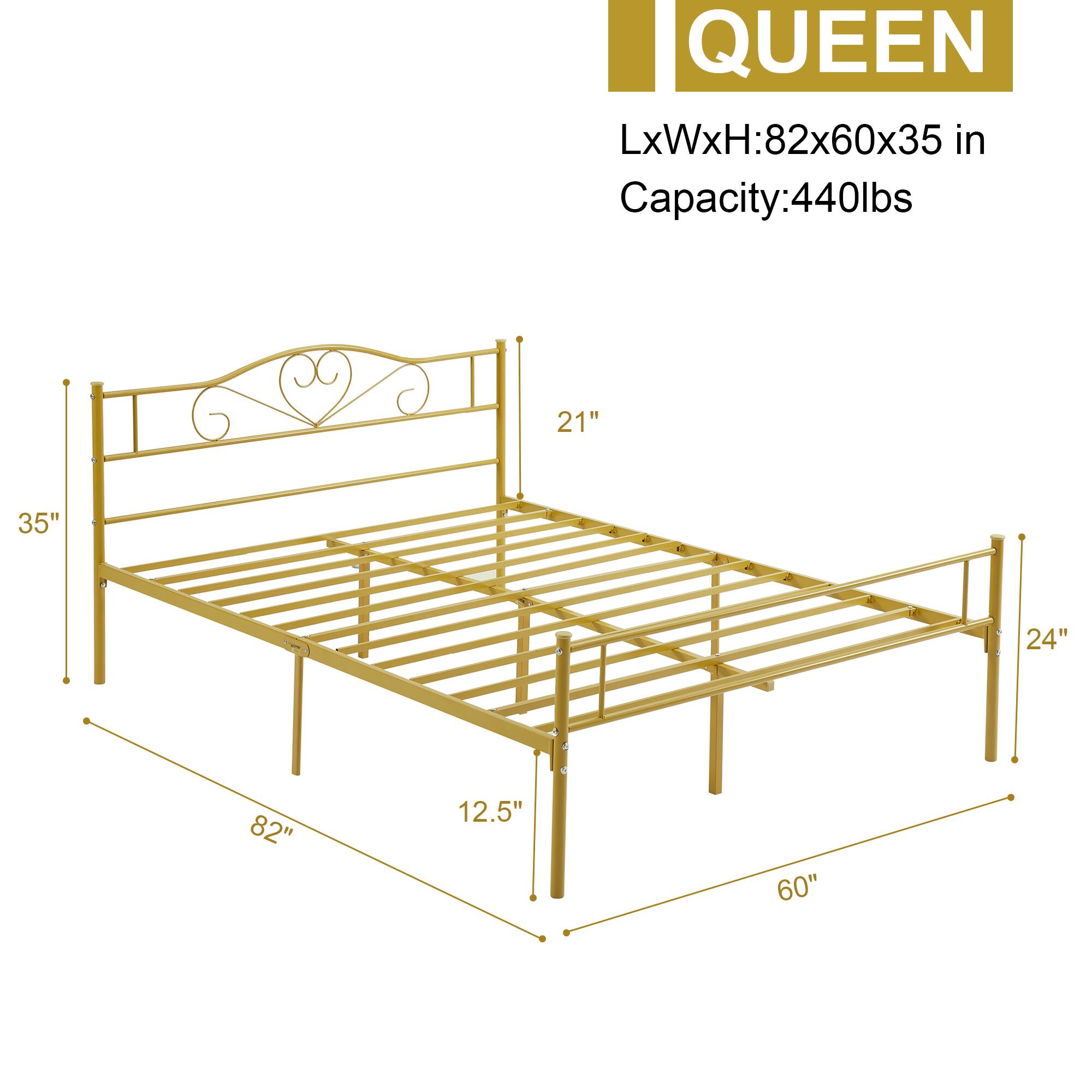 QUEEN
LxWxH: 82x60x35 in
Capacity: 440lbs
21"
35"
24"
82"
12.5"
60"