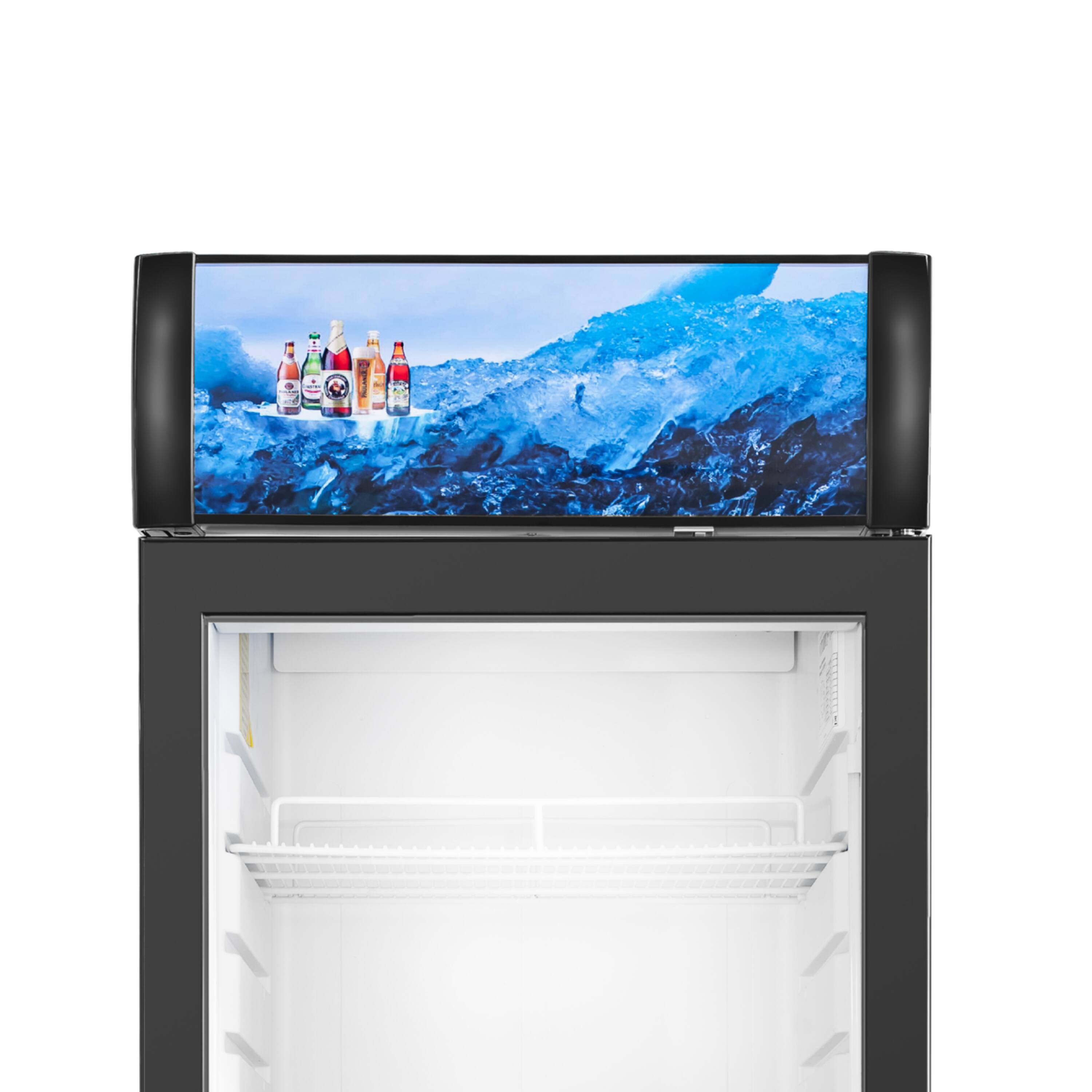 Alt View 1. Equator - Equator Vitlife 16.5 Cu Ft Commercial Glass Door Merchandiser Refrigerator, LED, Adjustable Shelves, Auto Defrost ETL - Black.