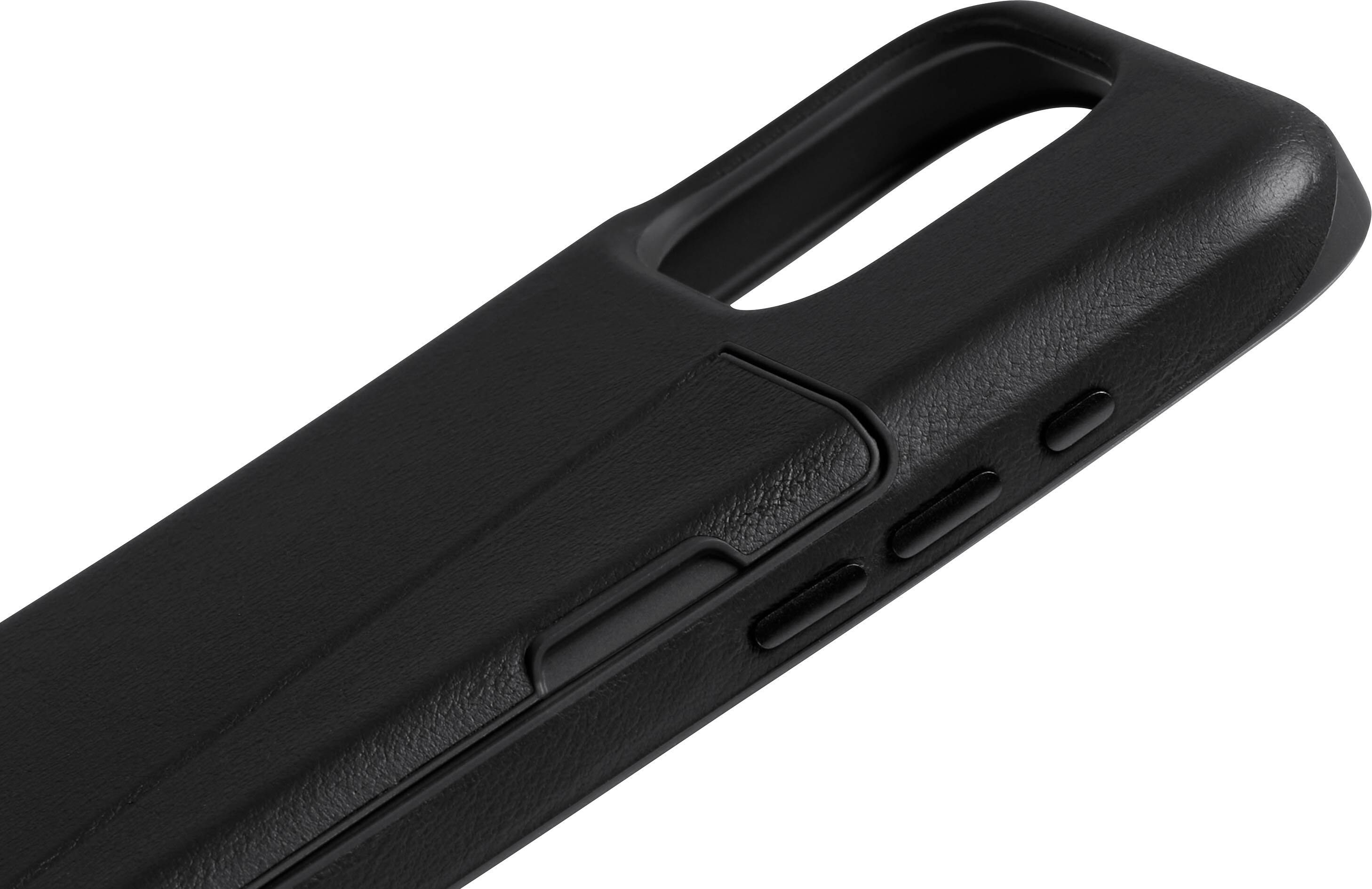 Alt View 1. Bellroy - iPhone 16 Pro Leather Phone Case - 3 Card - Black.