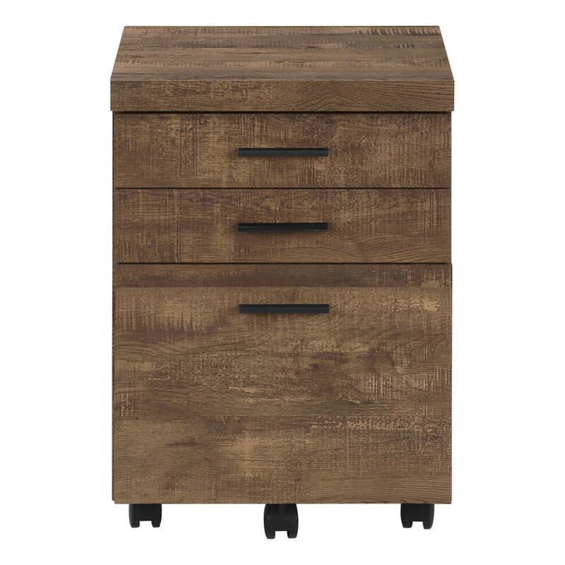 Angle. HTUTWOO - File Cabinet - Rolling Mobile Storage Drawers, Printer Stand,  Contemporary Modern Office Work Organizer - Brown.