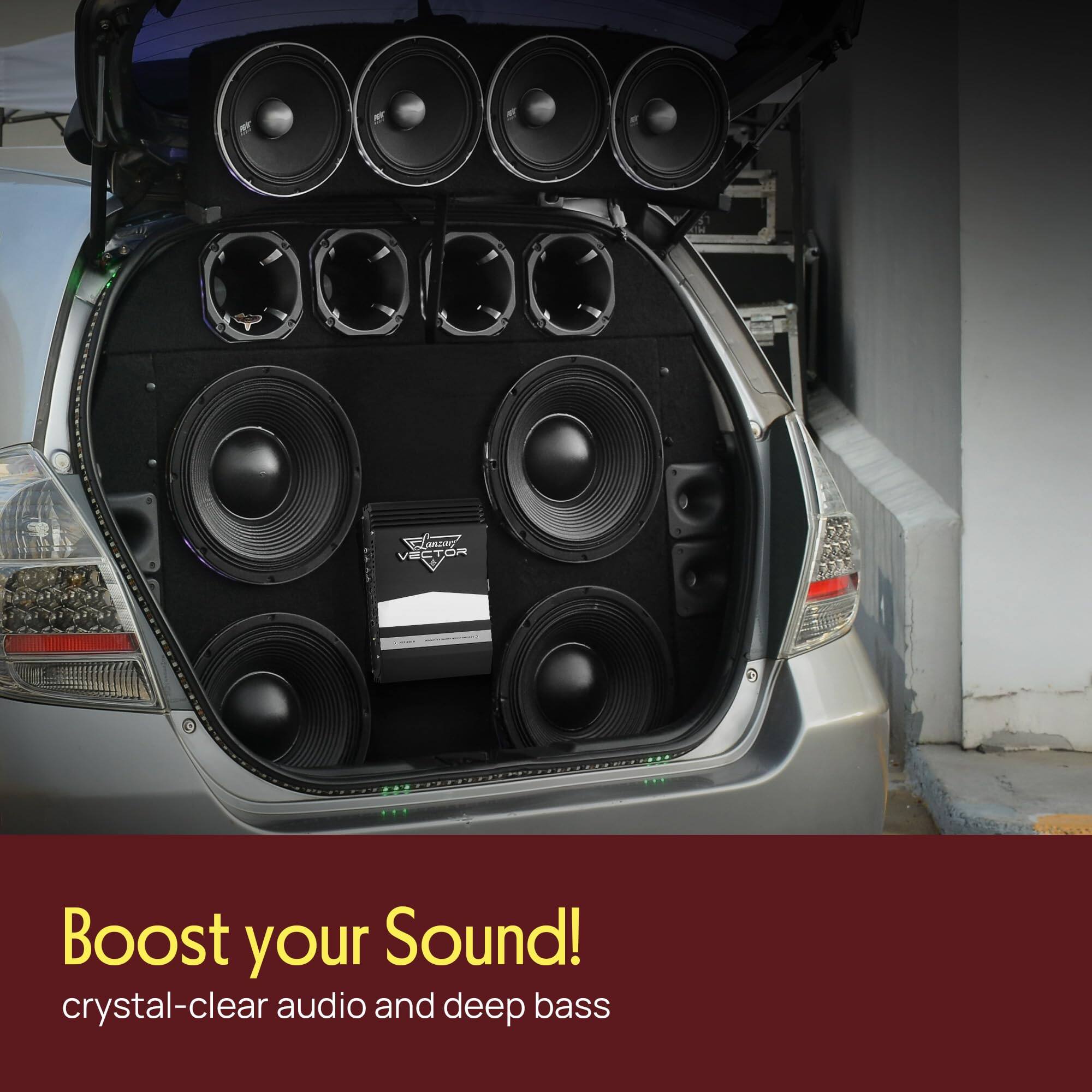 Boost your Sound!  
crystal-clear audio and deep bass