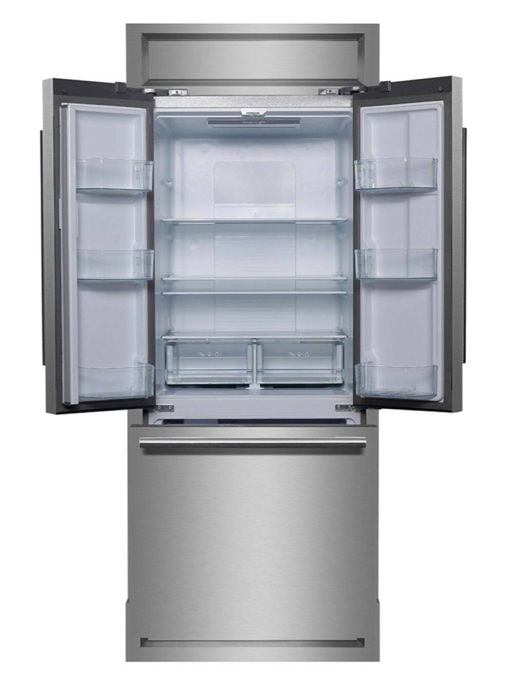 Alt View 1. Forno Appliances - Gallipoli 17.5 Cu. Ft. French Door Refrigerator with No Frost Technology - Stainless Steel VCM.