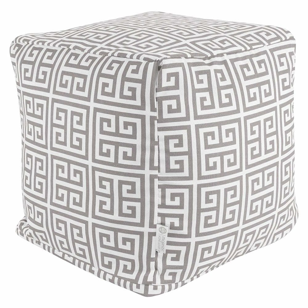 Majestic Home - Cube Pouf Towers - Gray