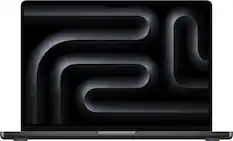Front. Apple - MacBook Pro 14-inch Laptop - M5 Max chip with 18-core CPU and 32-core GPU - 36GB Memory - 2TB SSD - Space Black.