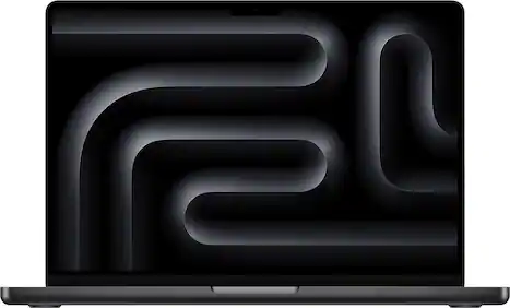 Front. Apple - MacBook Pro 14-inch Laptop - M5 Max chip with 18-core CPU and 32-core GPU - 36GB Memory - 2TB SSD - Space Black.