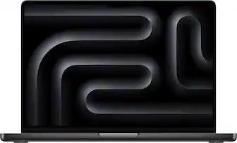 Front. Apple - MacBook Pro 14-inch Laptop - M5 Max chip with 18-core CPU and 32-core GPU - 36GB Memory - 2TB SSD - Space Black.