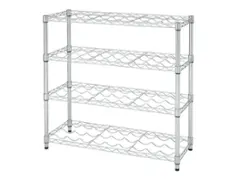 TRINITY - EcoStorage 4-Tier | 36x14x34.5 | Commercial Wine Rack | NSF | - Chrome - Front_Zoom