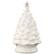 Front. Best Choice Products - Best Choice Products 24in X-Large Pre-Lit Ceramic Christmas Tree Decor w/ 74 Warm White Bulbs, LED Light - White - White w/ Warm White Lights.
