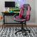 Alt View 18. Linon Home Décor - Kendon Faux Leather Gaming Office Chair With Armrests - Pink and Black.