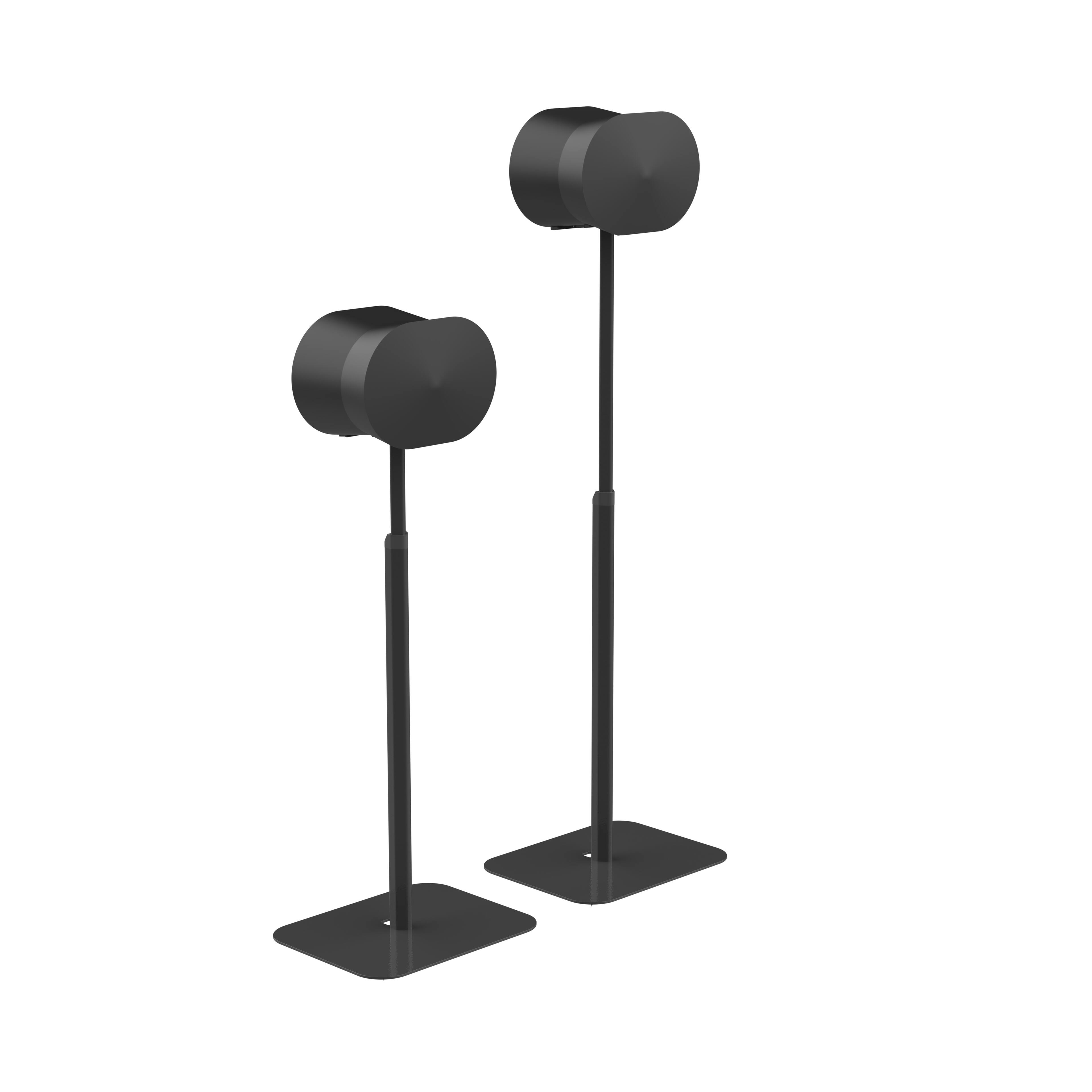 Alt View 4. Flexson - FLEXSON Essentials Adjustable Floor Stands for Sonos Era 300 (Black, Pair) - "NA".