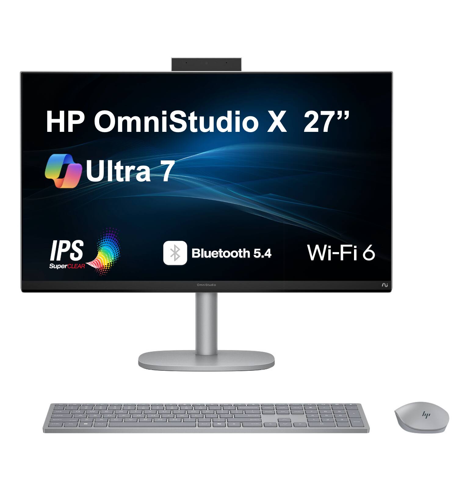 HP OmniStudio X 27" Ultra 7 IPS SuperCLEAR Bluetooth 5.4 Wi-Fi 6