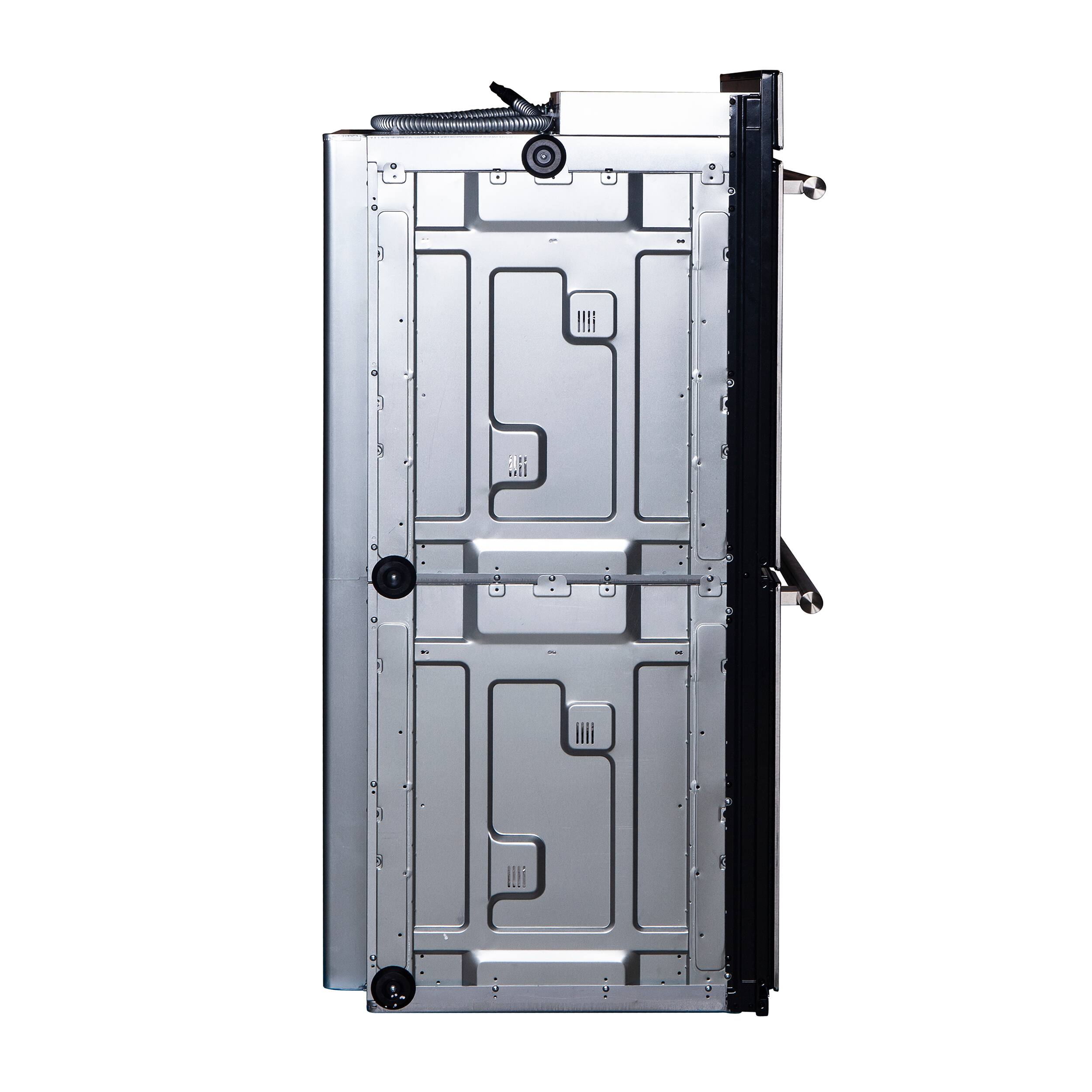 Alt View 12. Forno Appliances - 30" Built-In Electric Double Wall Oven with Convection - Silver.