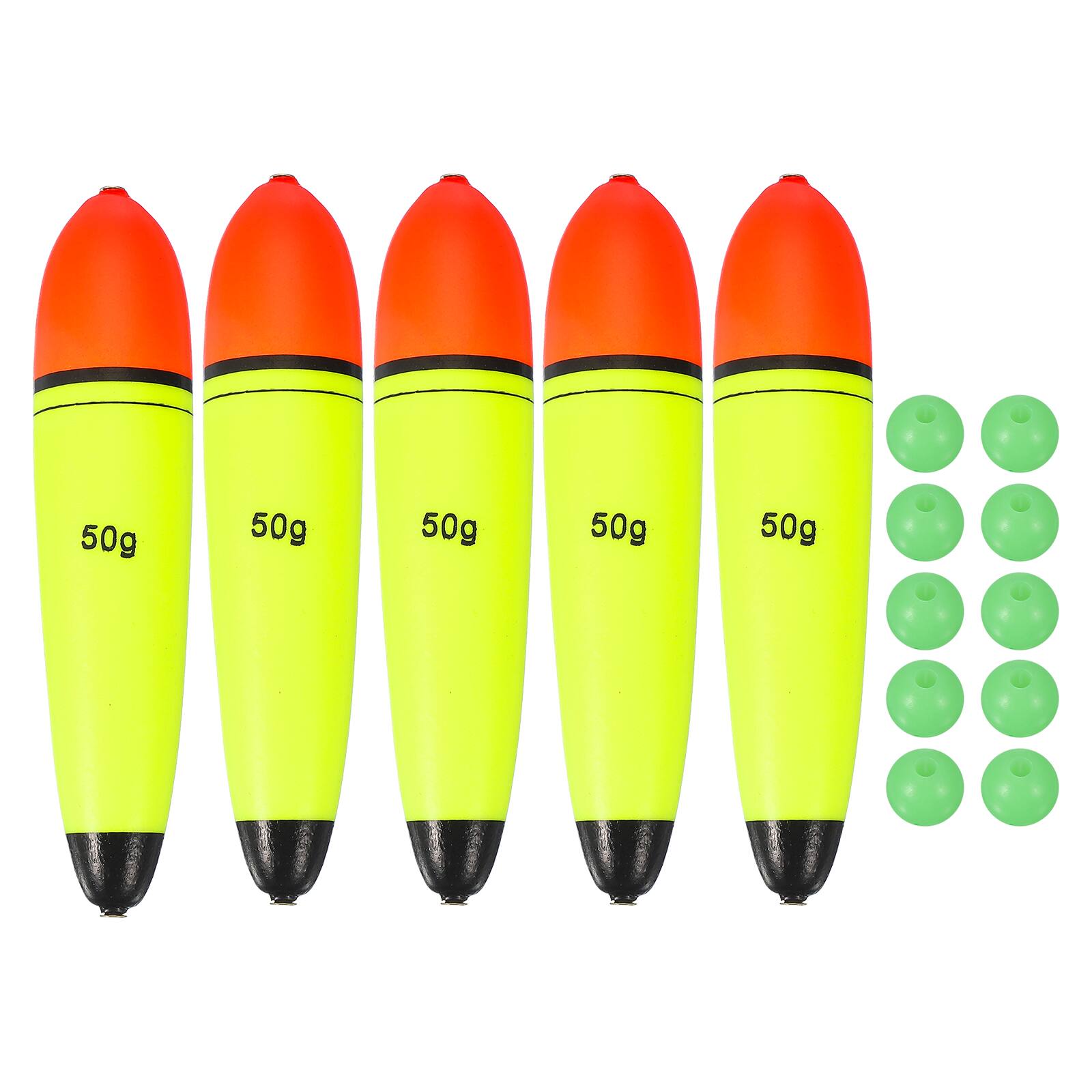 Unique Bargains - Fishing Slip Bobbers, EVA Foam Slip Floats with Beads, 1.8 oz Floatage & 5pcs - Fits Perch/Carp/Bass, Salt/Freshwater - Red, Yellow price history on PriceWatchPro