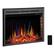 Front. Edendirect - 36 in. Ventless Electric Fireplace Insert with Remote Control, Timer, Colorful Flame Option, 750-Watt/1500-Watt - Black.