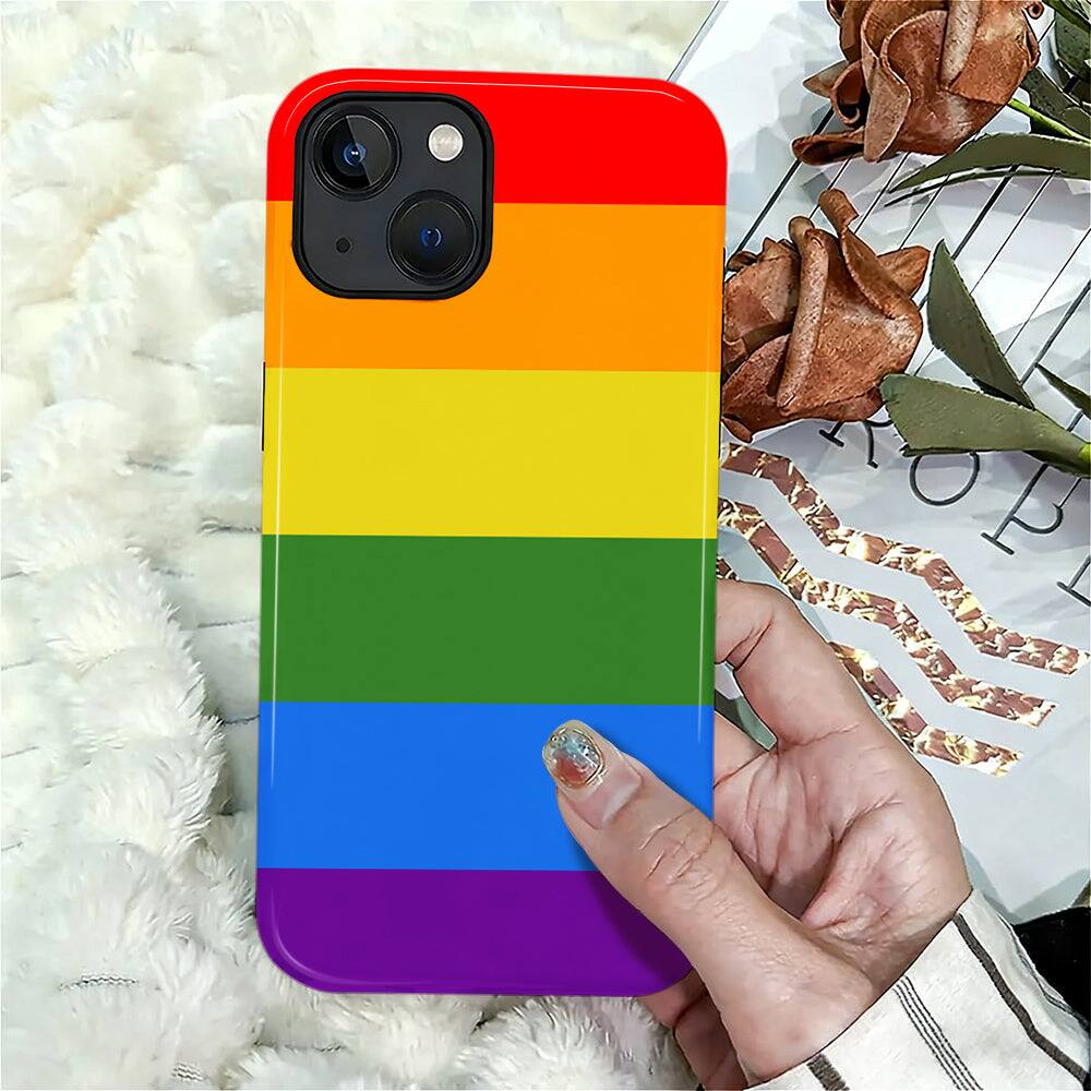 Alt View 6. Finnhomy - Smartphone Case for iPhone 14 - Plus Color Splash Design 2 Layer Military Protection Anti Slip Grip - Colorful for iPhone 14 Plus.