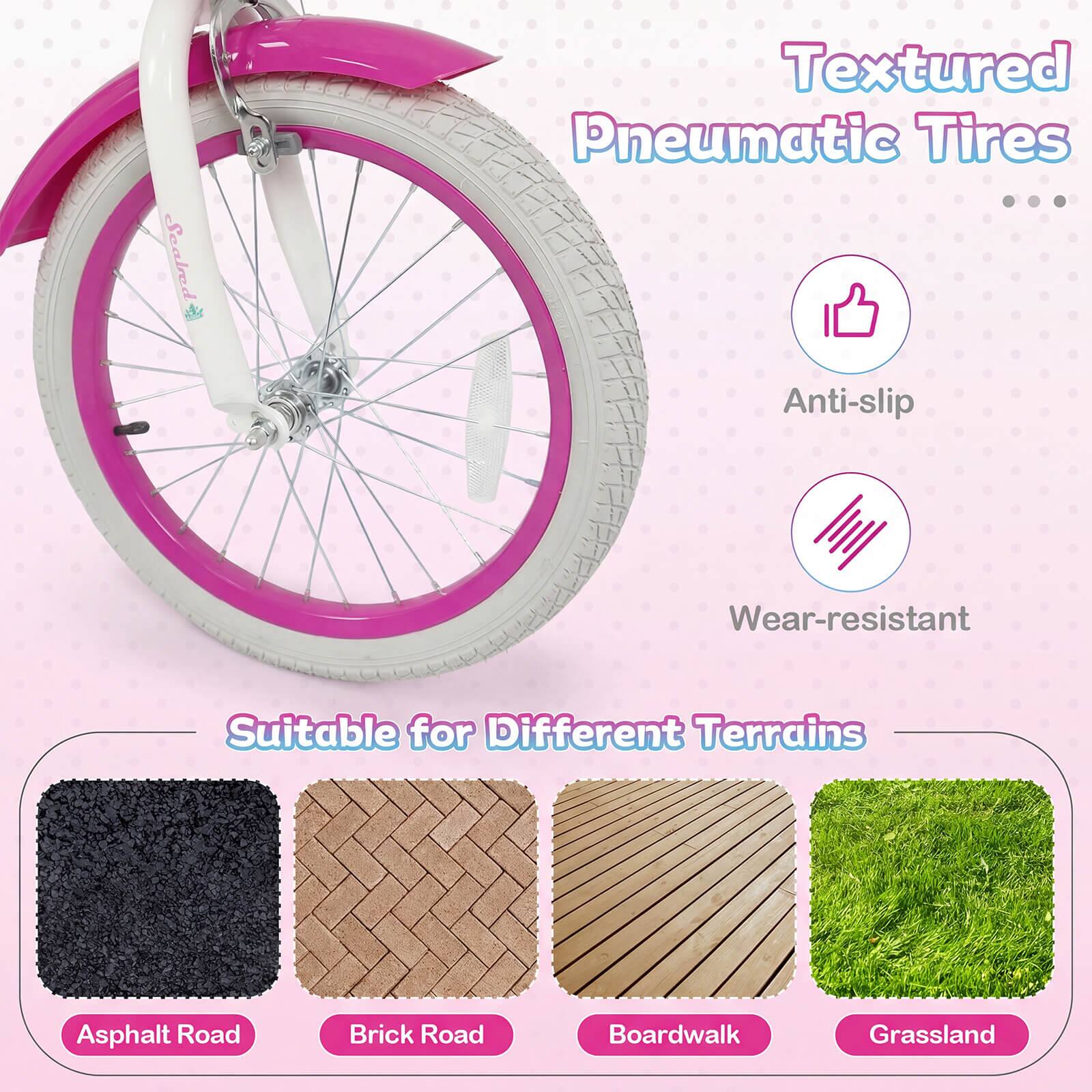 Sealod Textured Pneumatic Tires Anti-slip Wear-resistant Suitable for Different Terrains Asphalt Road Brick Road Boardwalk Grassland