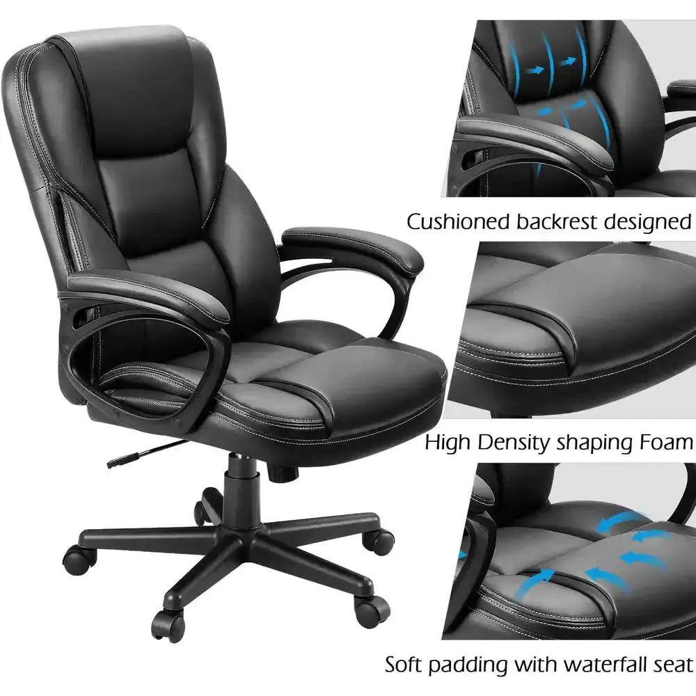 Cushioned backrest designed  
High Density shaping Foam  
Soft padding with waterfall seat