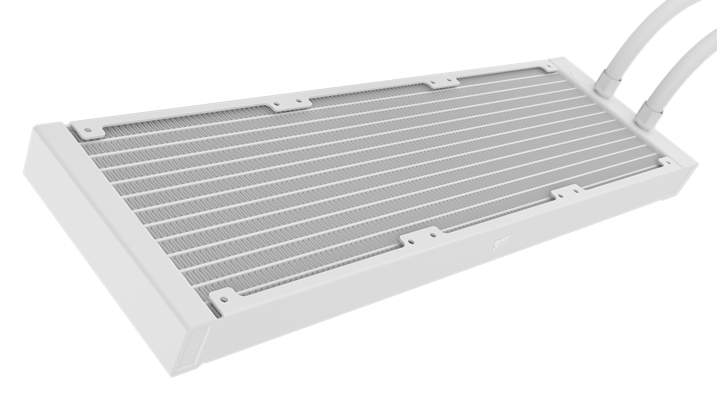 Alt View 7. CORSAIR - iCUE LINK TITAN II 360 RX RGB Liquid CPU Cooler - White.
